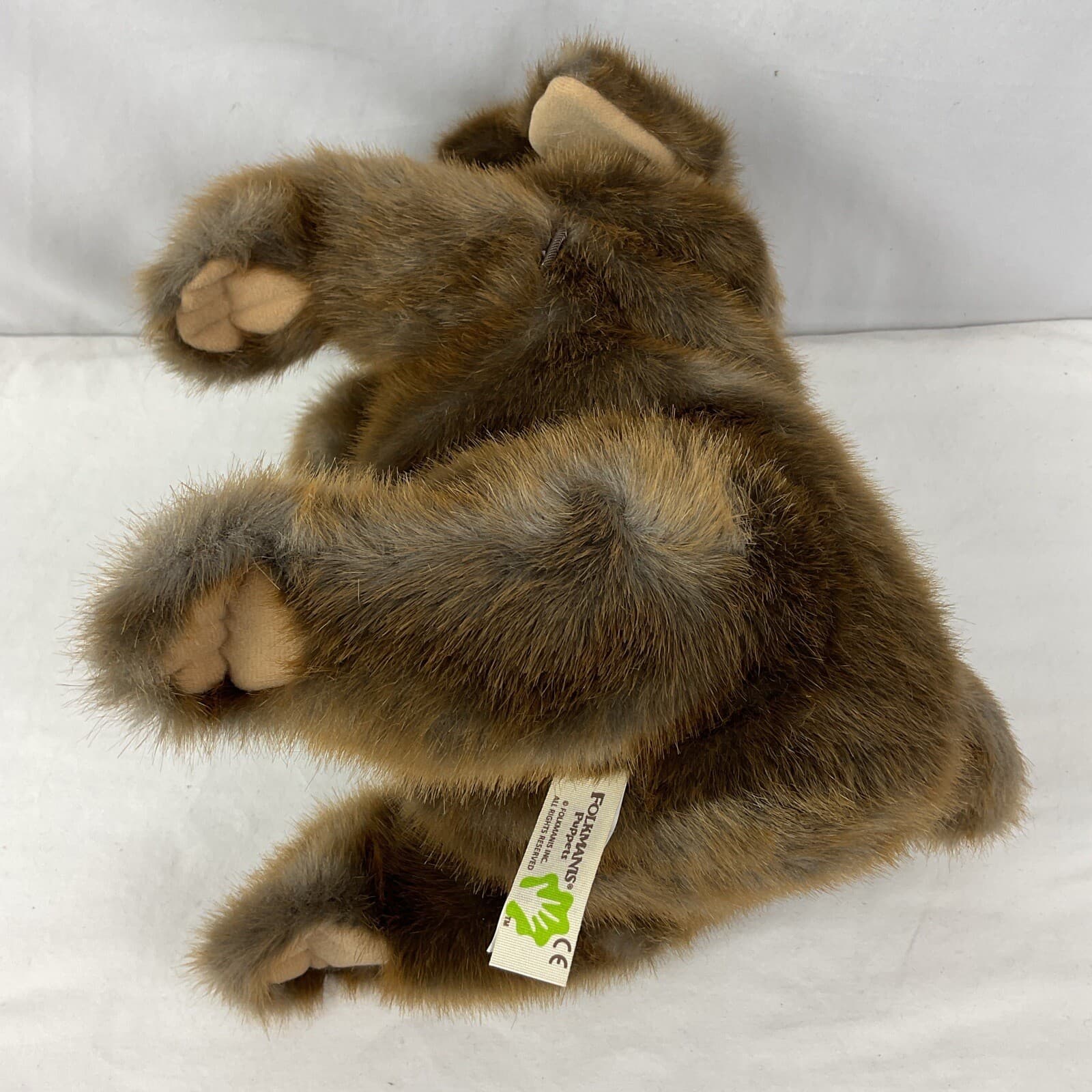 Folkmanis Hand Puppets Sit Dog Brown Flappy Years Plush 14" Theater Pretend Play 6