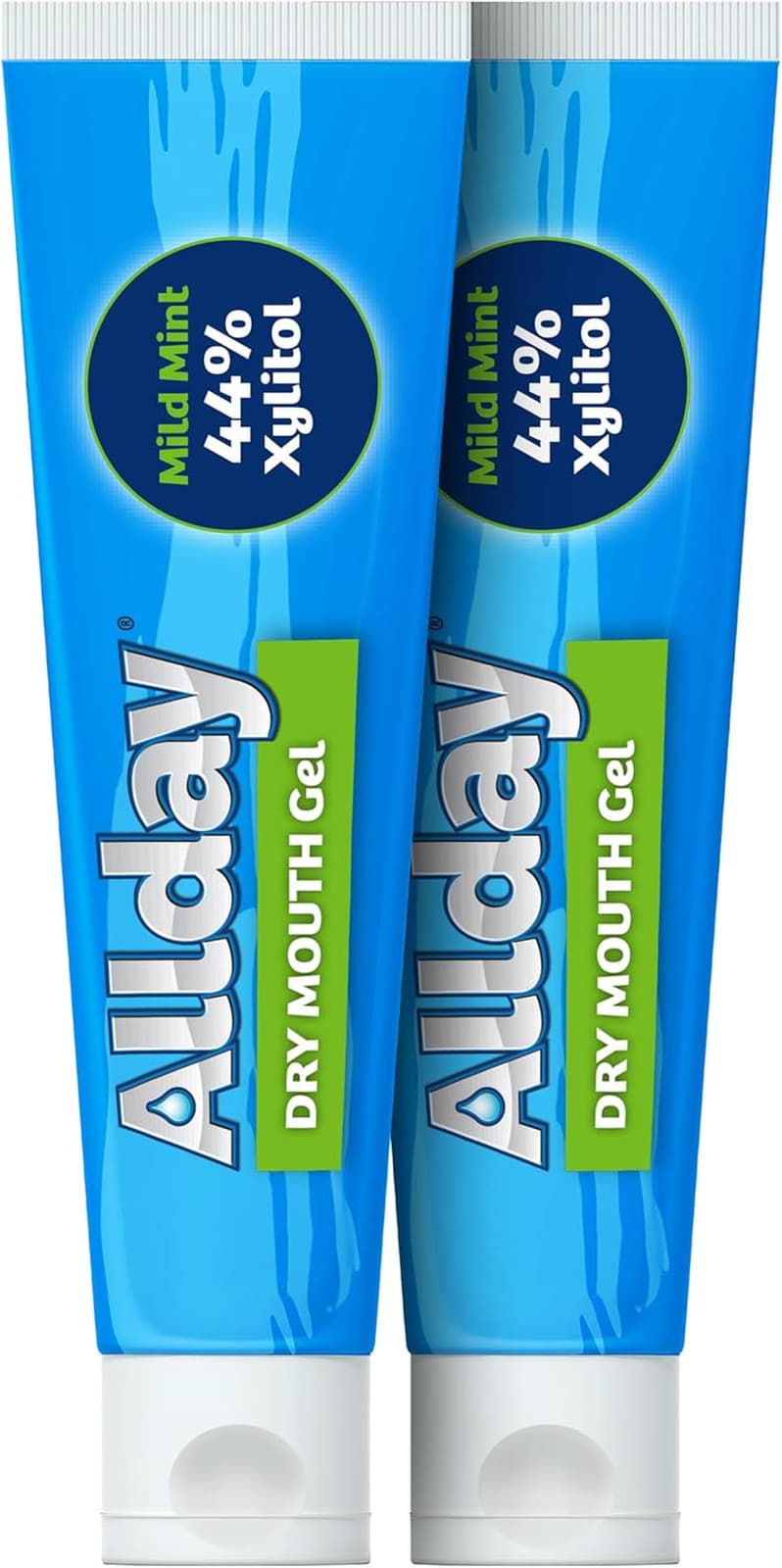 Allday Dry Mouth Gel - Maximum Strength Xylitol, Fast Acting (2 Tubes)