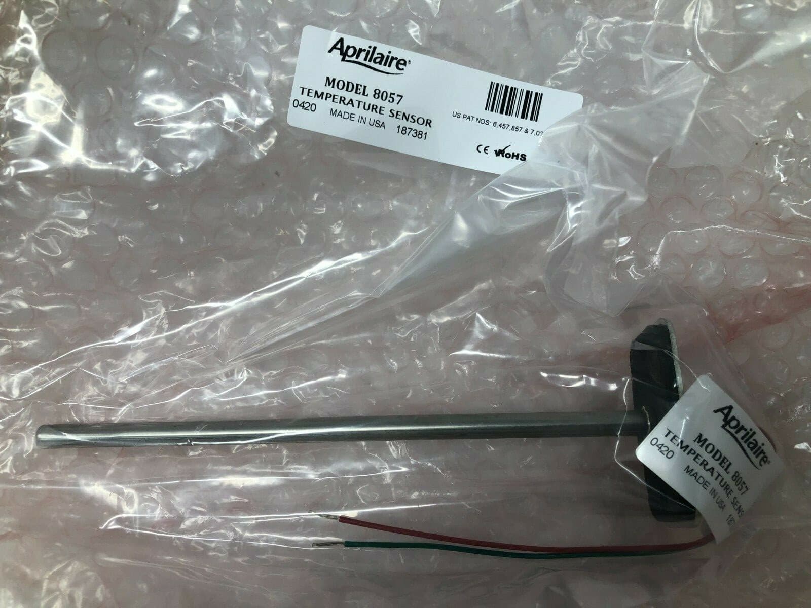 Aprilaire 6203K 1-Stage 3-Zone Control Panel Kit DAT Sensor 24V 40VA Transformer 5