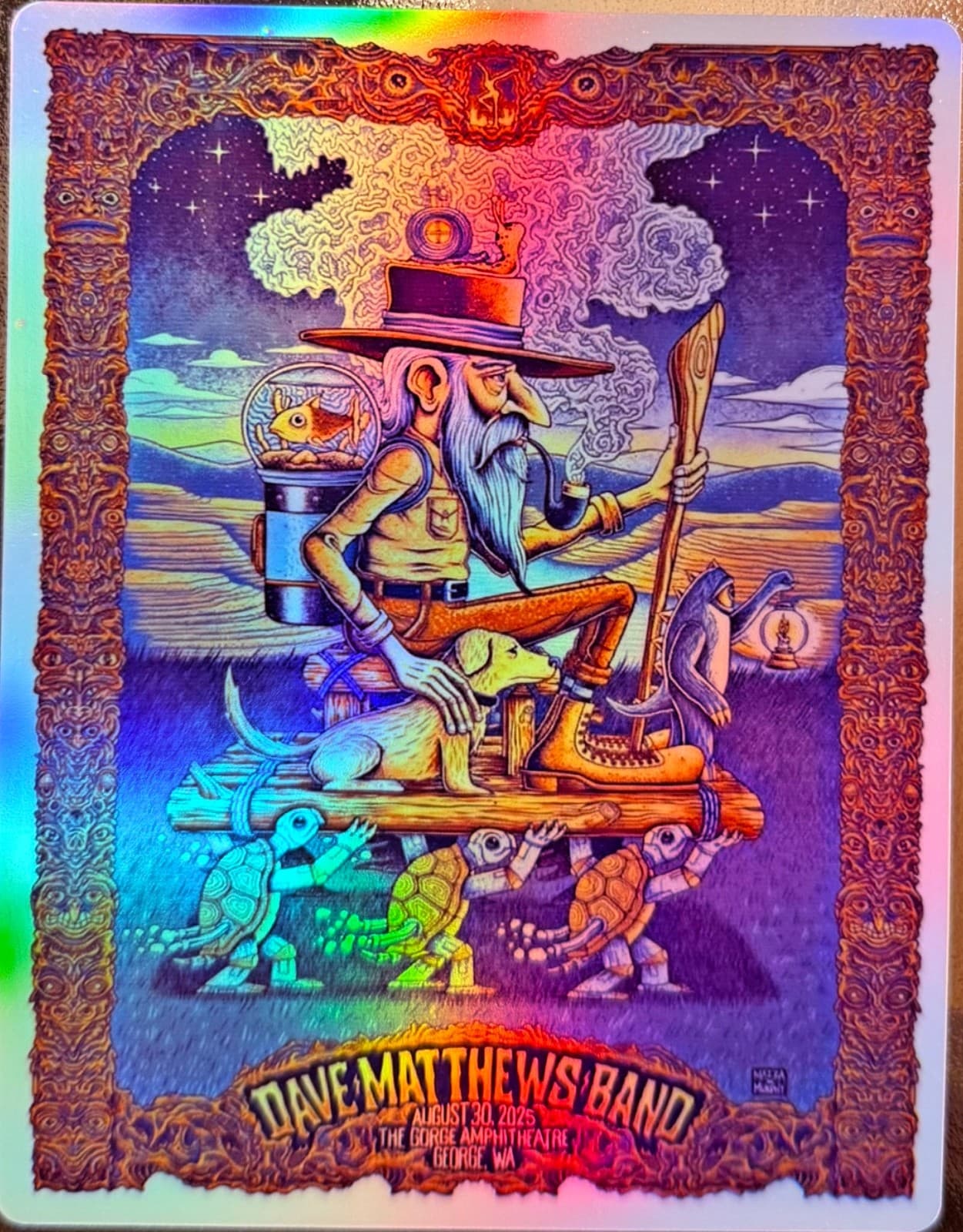 DAVE BAND GEORGE WA POSTER/STICKER THE GORGE AUGUST 30TH 2025 4