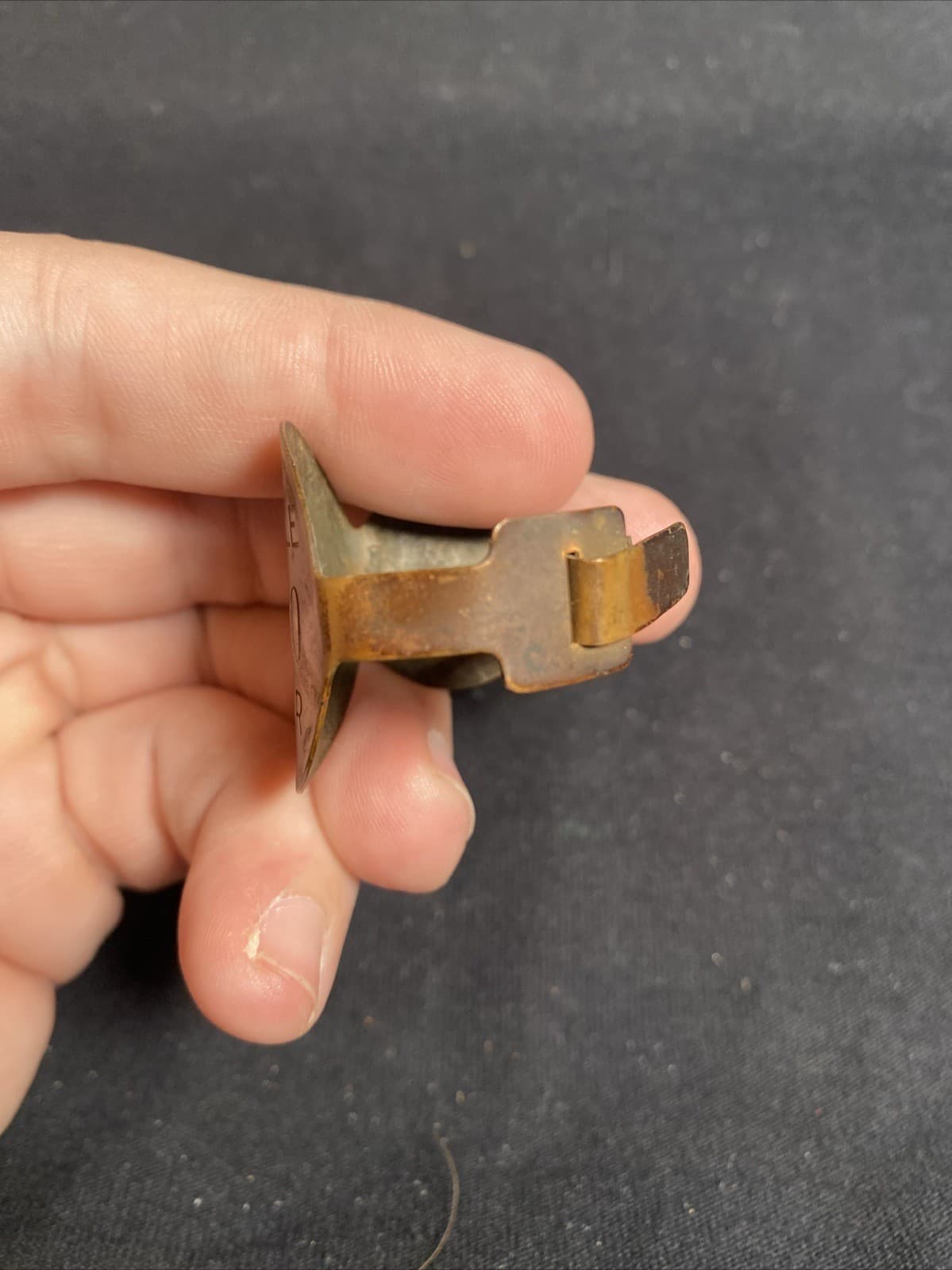 Vintage Rare Ohio Conservation Motor Tag 1938 Outboard Copper 5