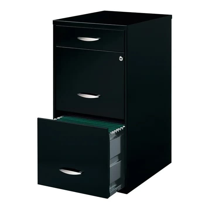 Space Solutions 3 Drawer Letter Width Vertical File Cabinet with Pencil Drawer 4