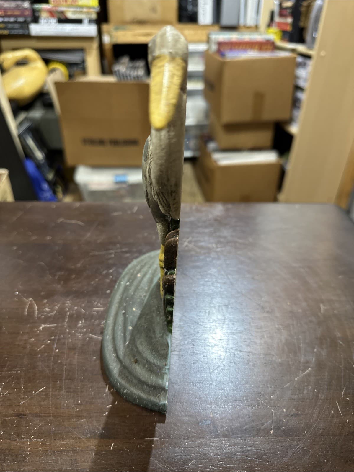 Vintage Blue Herring  Cast Iron 7 1/2”  Door Stop🔥🔥🔥 4