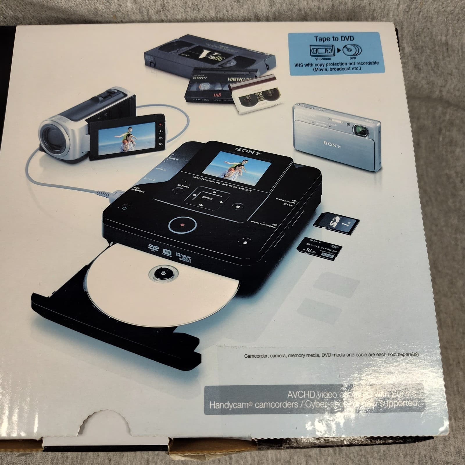 SONY VRD-MC6 Multi Function DVD Recorder NIB Open Box Never Used 3