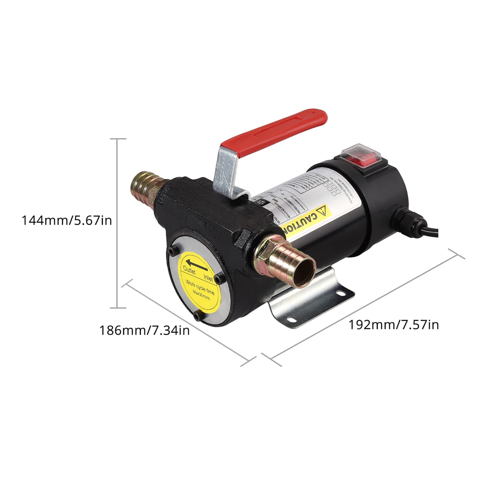 Fuel Transfer Pump Portable Electric Fuel Transfer Pump With Fuel Meter Nozzle 2
