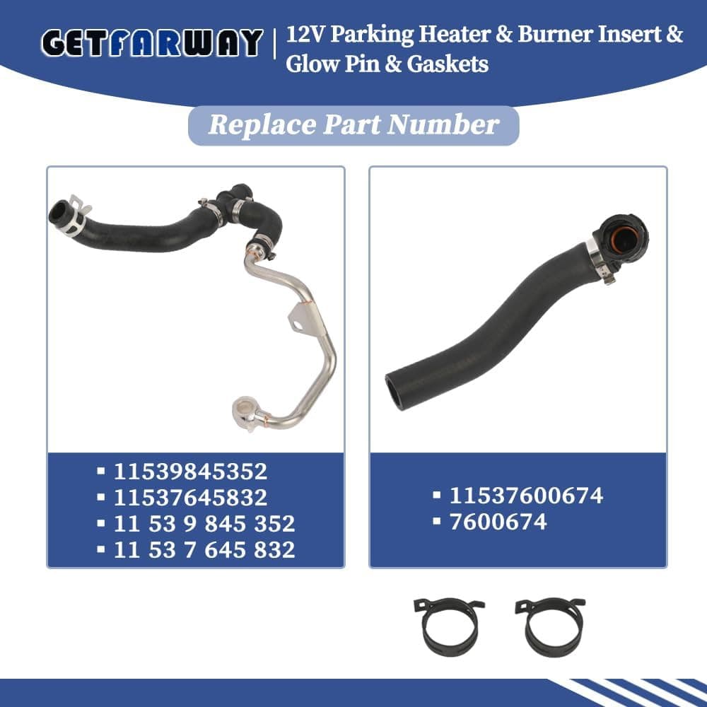 Turbo Coolant & Expansion Tank Hose 11537645832 11537600674 Compatible with MINI 3