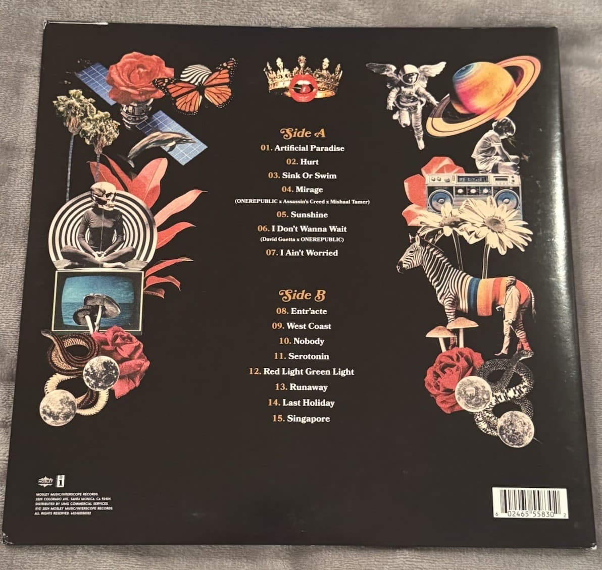 OneRepublic SIGNED Artificial Paradise Vinyl Brand New Autographed Ryan Tedder 6