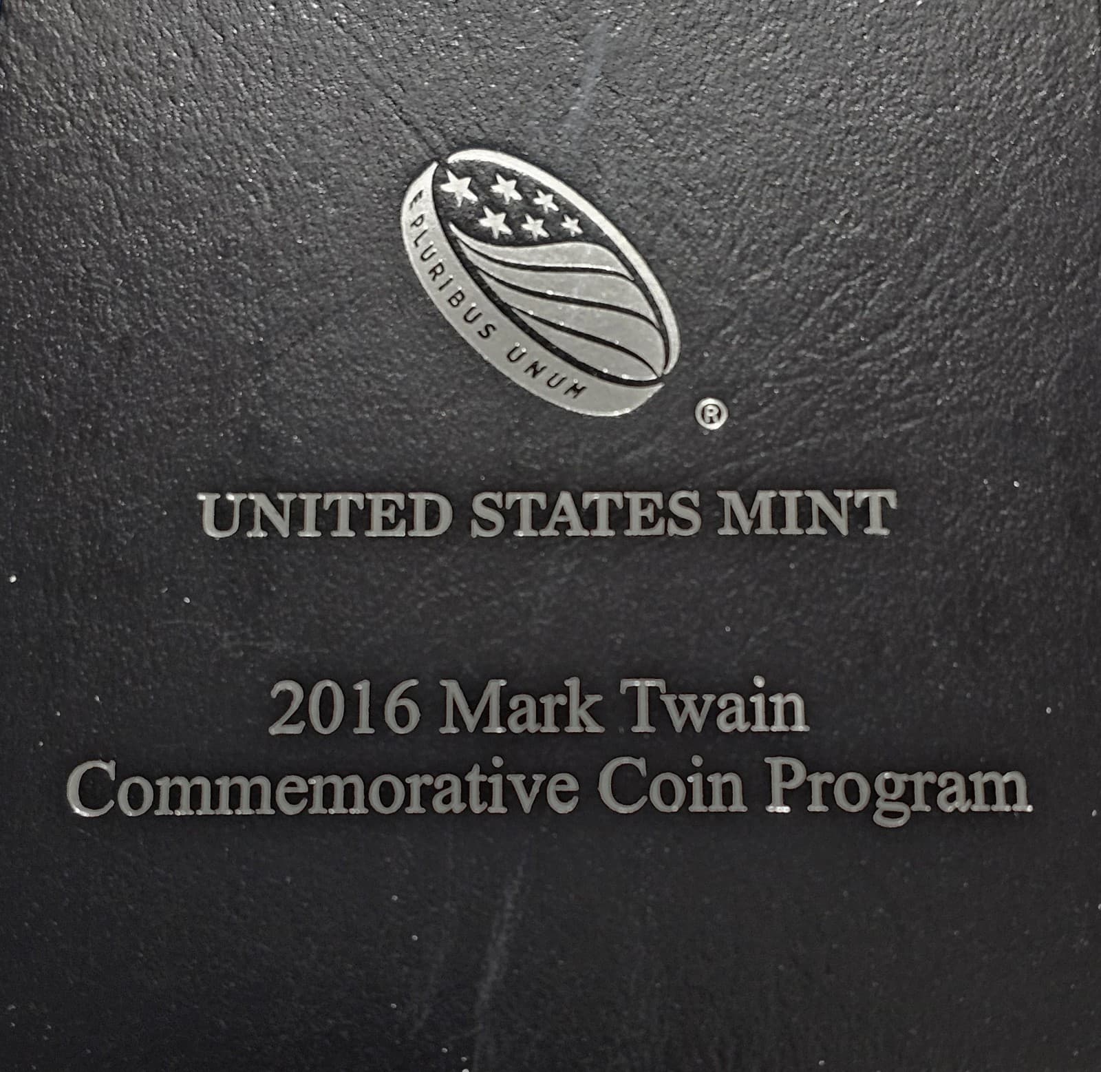 2016 P US Mint Mark Twain Commemorative BU Silver Dollar OGP & COA 3