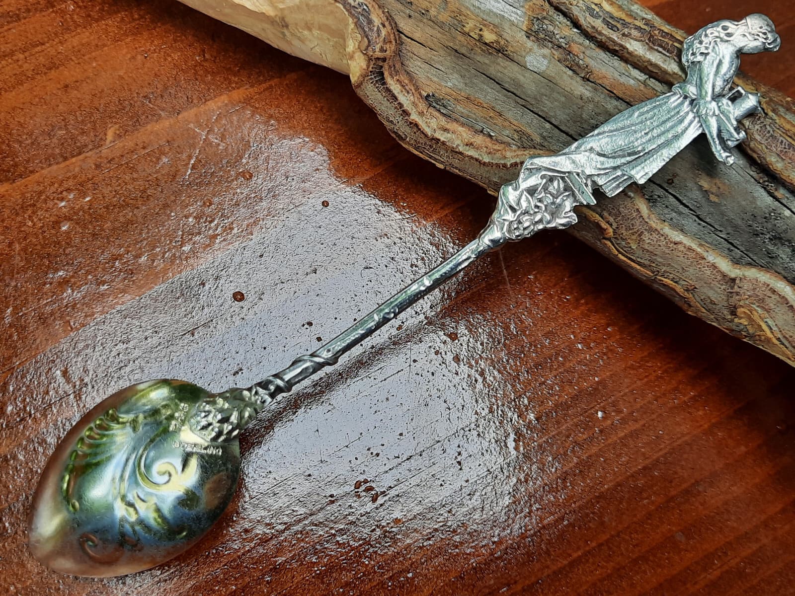 Sterling Silver Gorham Nuremberg Waitress w Tray 5" Coffee Spoon 3