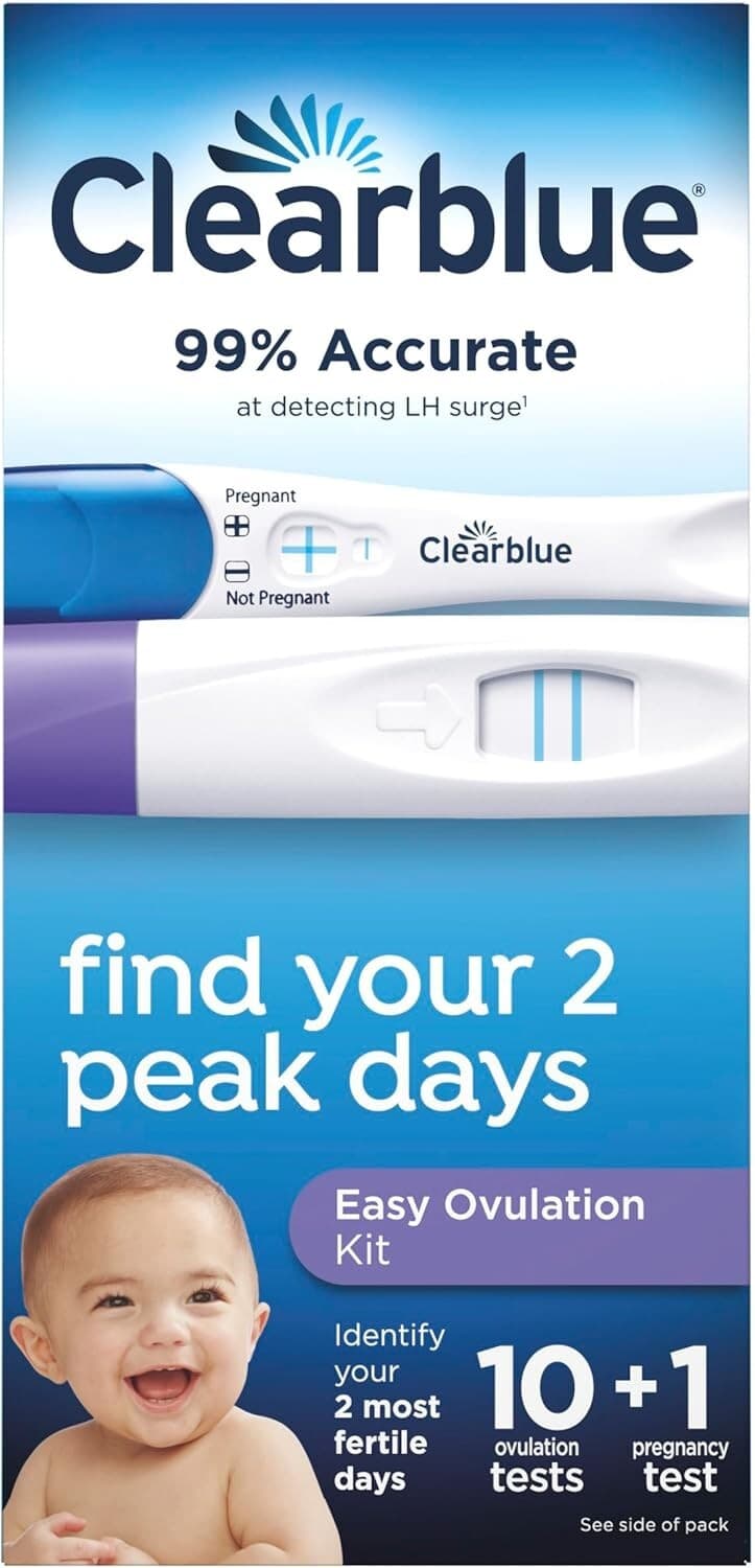 Clearblue Ovulation Complete Starter Kit, 10 Ovulation Tests 1 Pregnancy Test