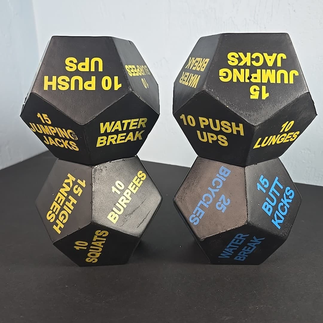 Lot Of 4 Foam Dice Fitness Sports Exercise Set, Exercise Dice, Easy to use  2