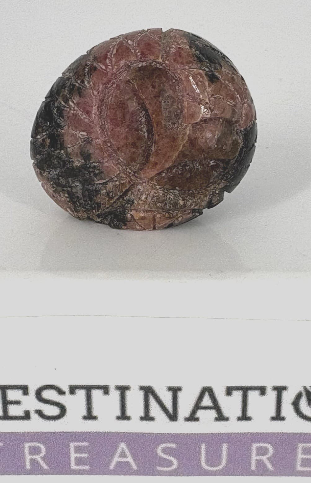 Native American Kateri Sanchez Quandelacy Fetish Rhodonite Barn Owl 2