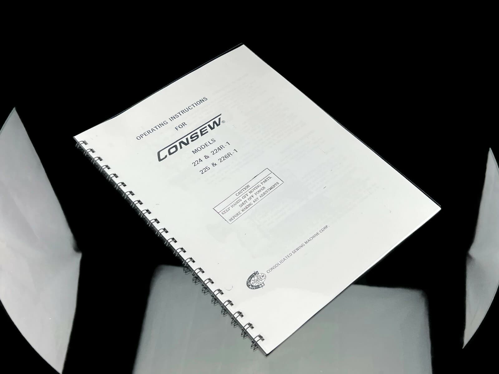 Consew Model 224 225 226 & R-1 Operating Instruction Manual User Guide Copy