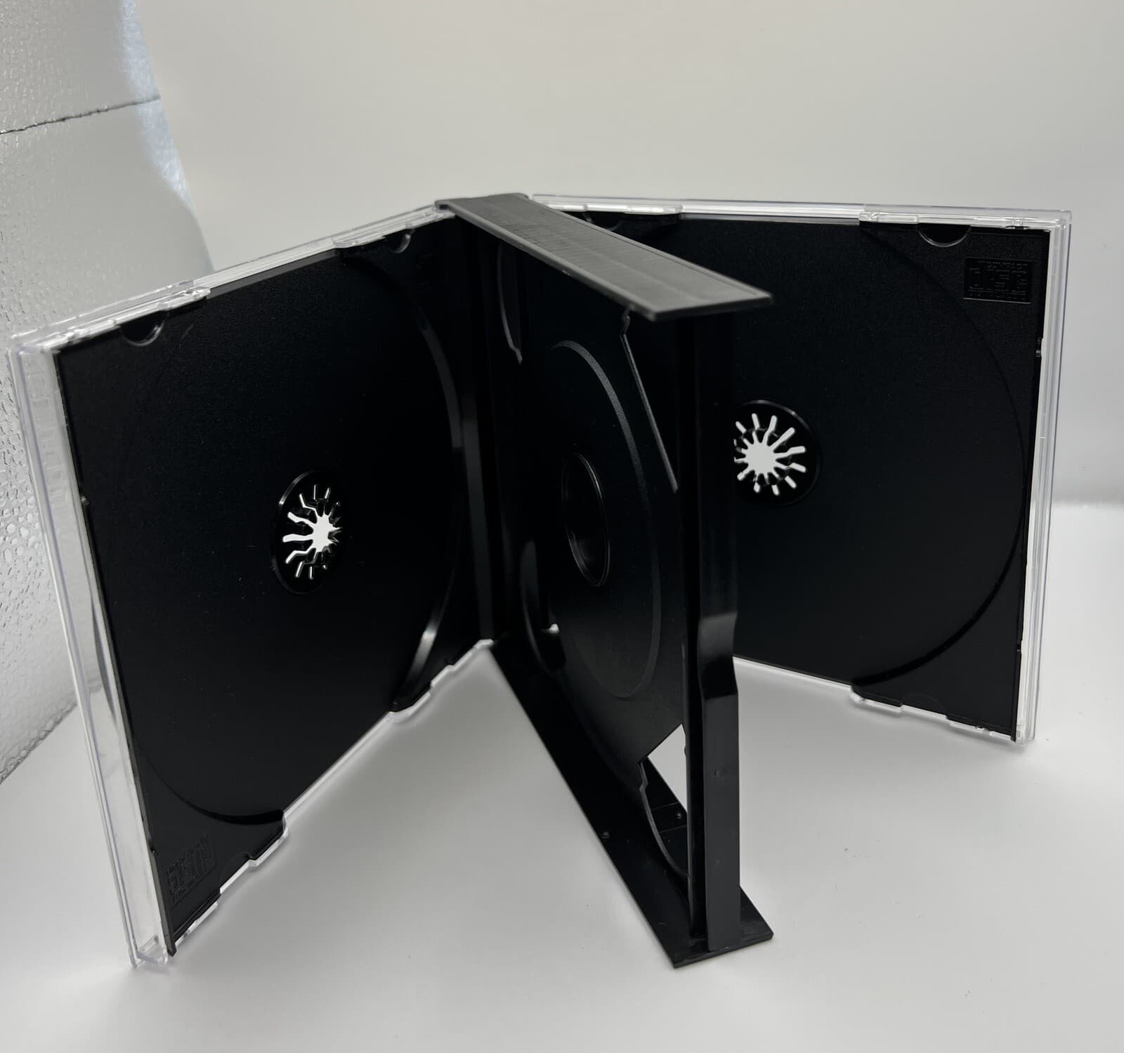 10 NEW CHUBBY 24MM Double (2) CD CASE WITH BLACK TRAY, ASSEMBLED, 1057Q+QJ01 4