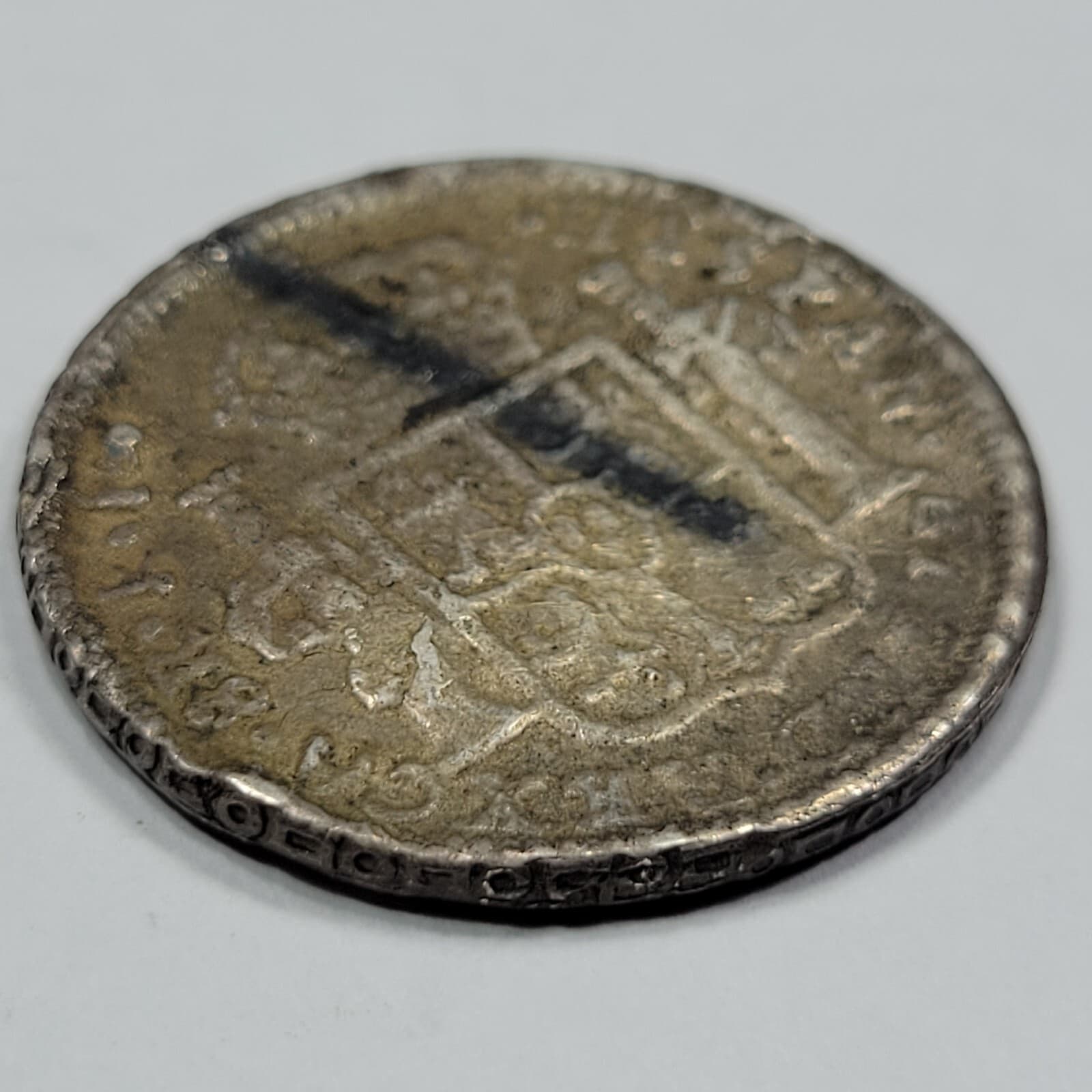 1812 CHIHUAHUA Silver Cast 8 Reales Genuine Provisional Issue High Grade *J192 4