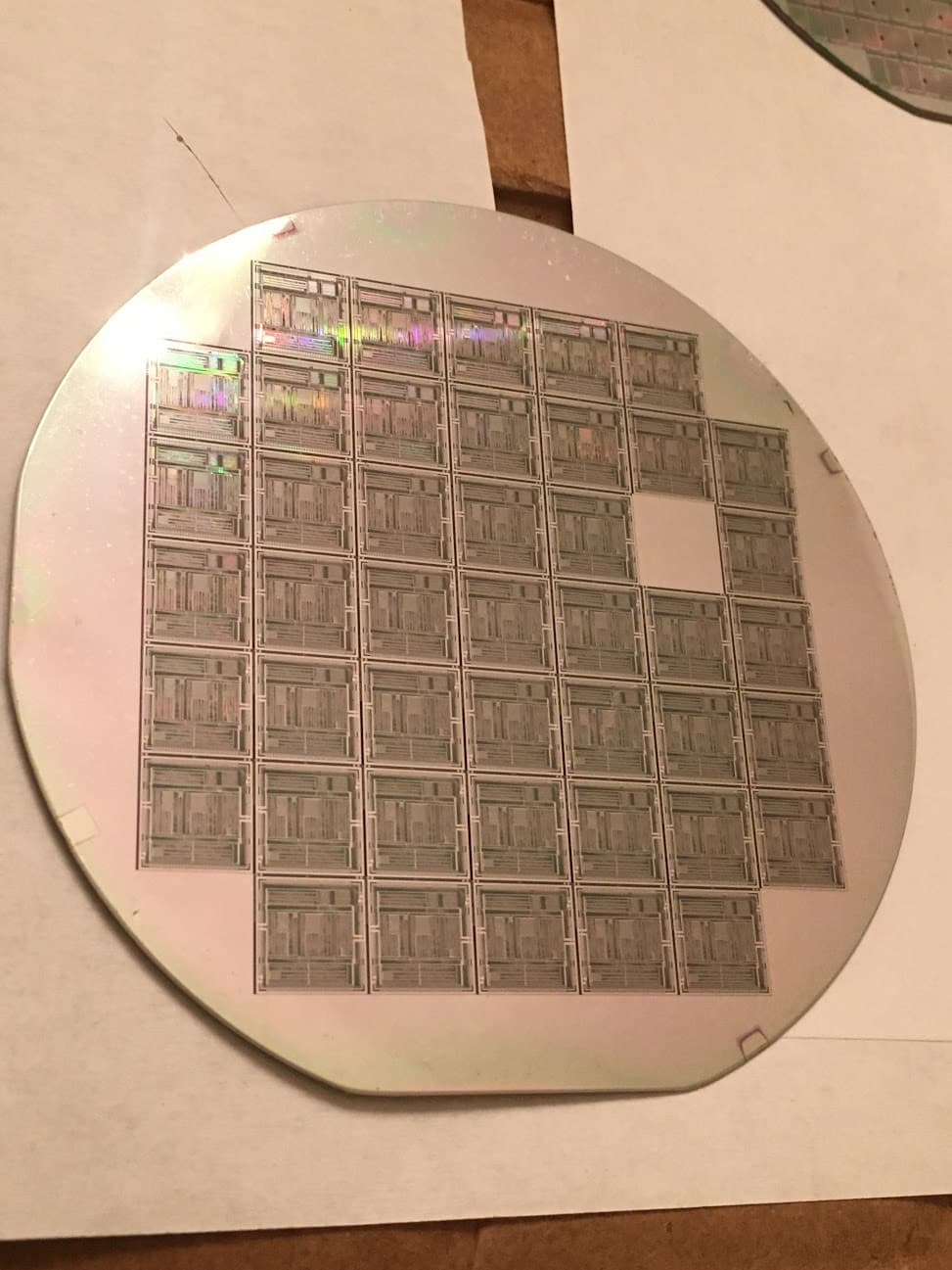4" XEROX A3A Printer Silicon Wafer 1980s Rare Vintage CPU Chip 2