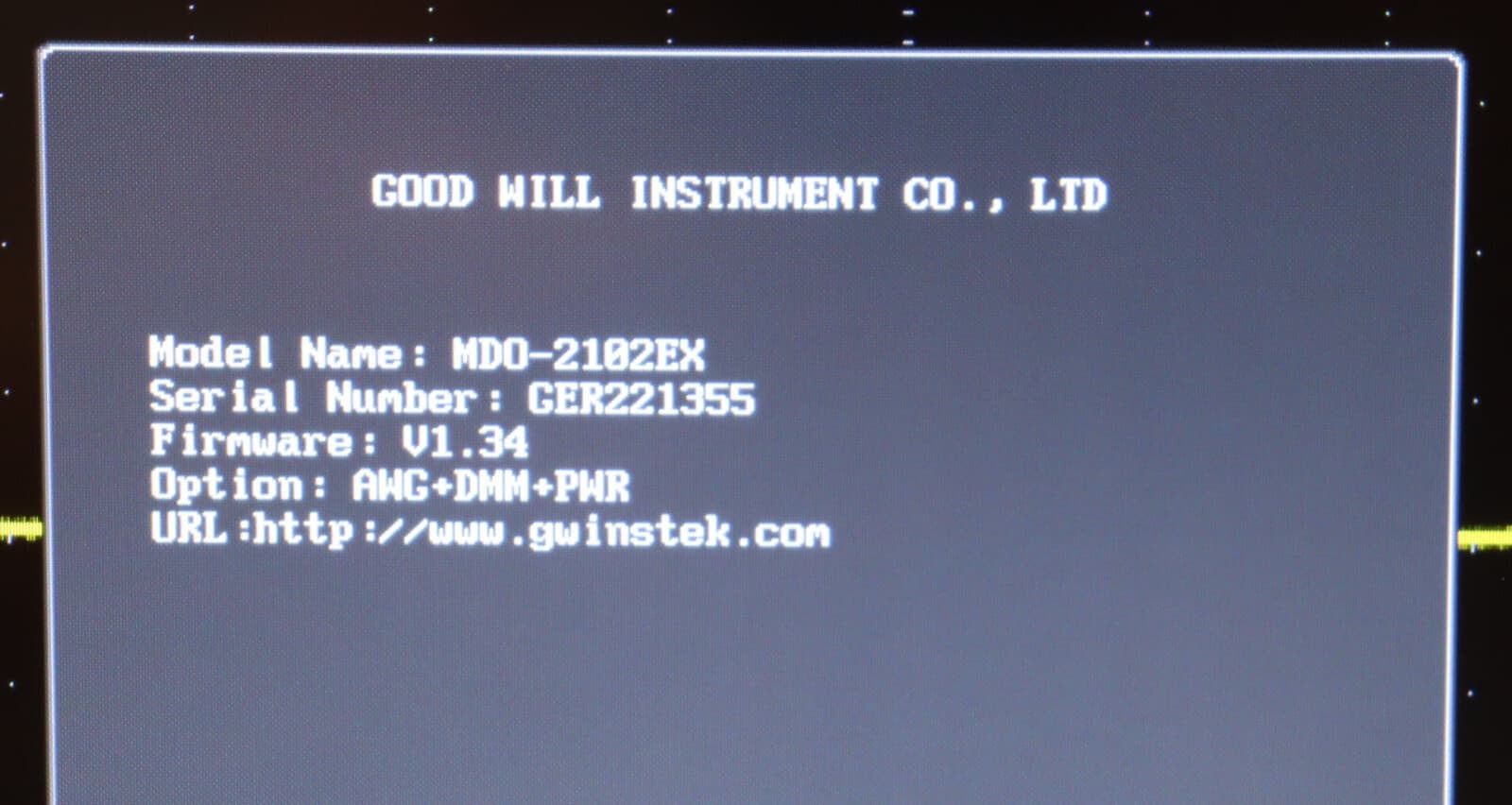 GW Instek MDO-2102EX Multi-Function Oscilloscope 100MHz 2Ch w/SpecAn DMM AWG NEW 4