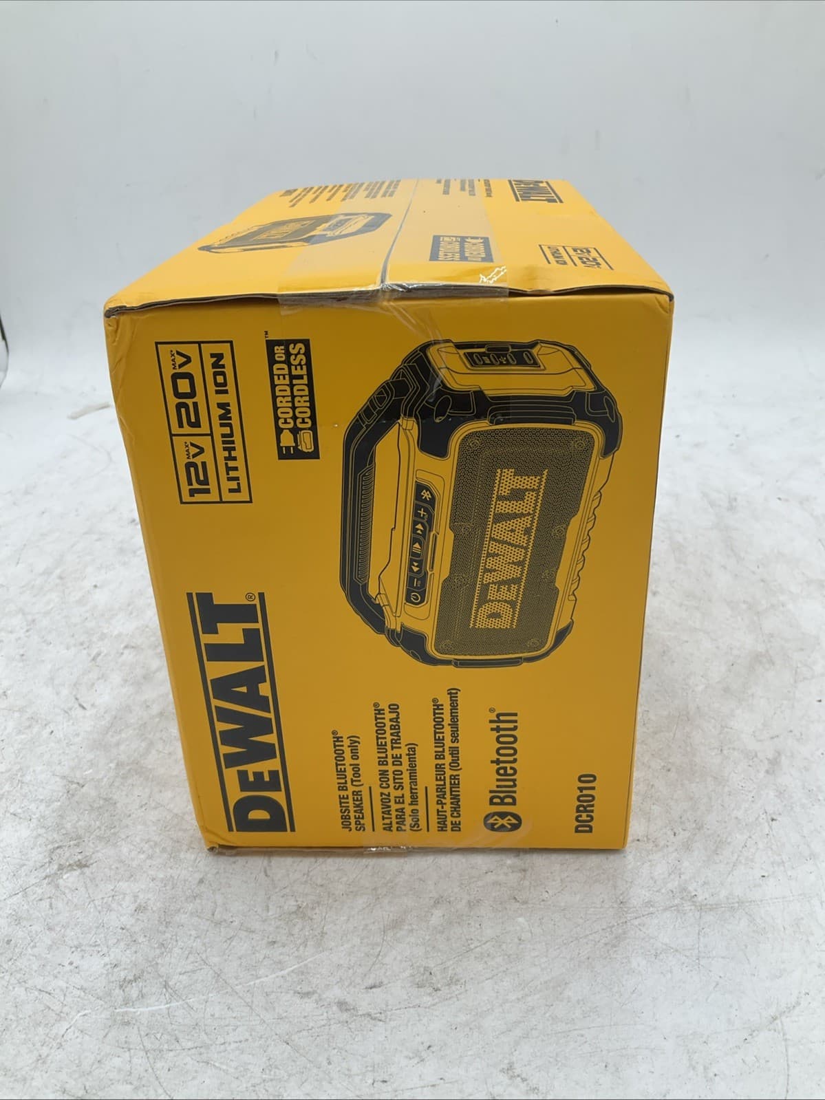 DeWALT DCR010 12V/20V MAX Jobsite Bluetooth Speaker Corded or Cordless 2