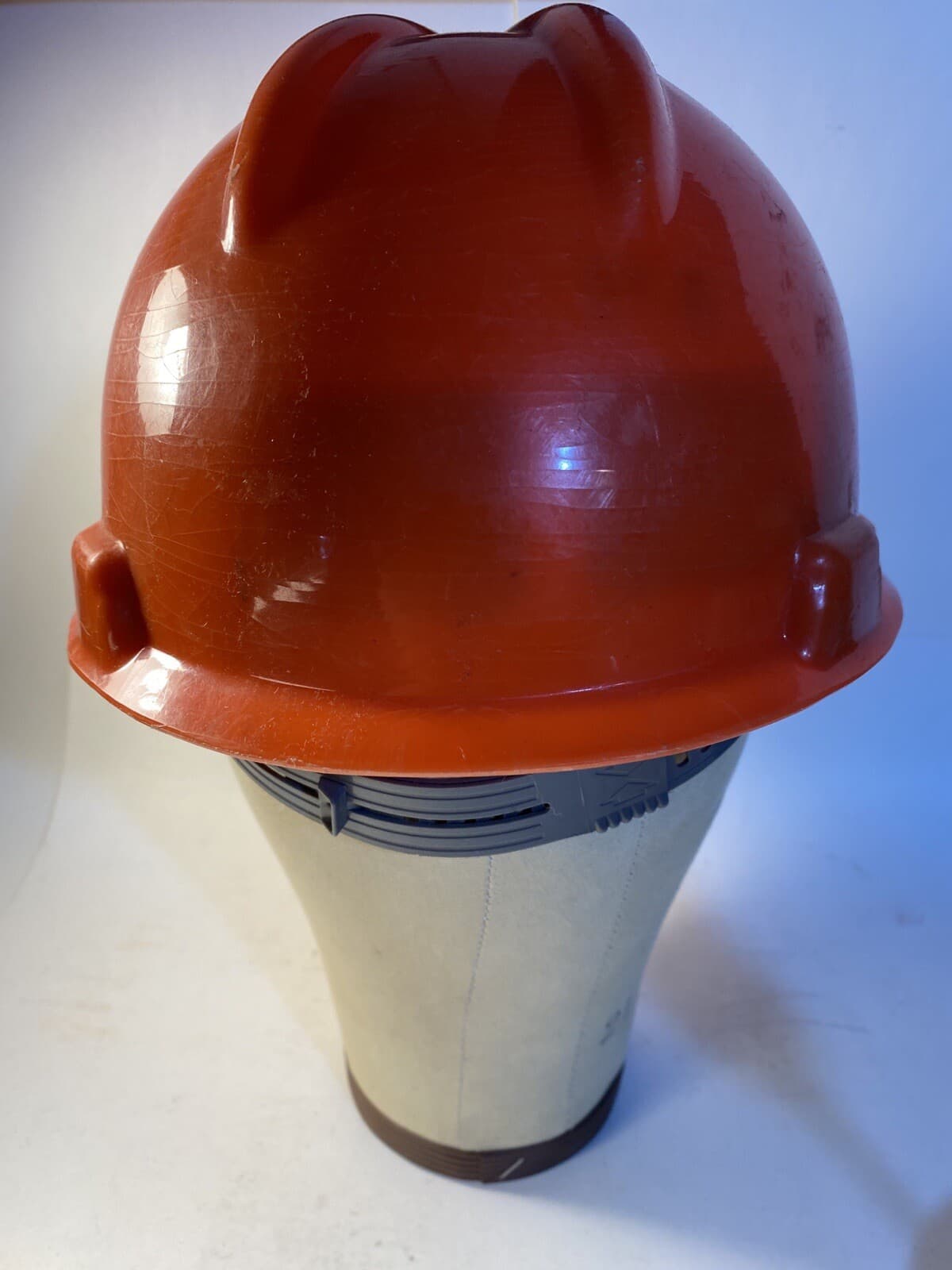 Missouri Pacific Railroad Hard Hat MSA V-Gard  1970’s 6 1/2 - 7 3/4 4