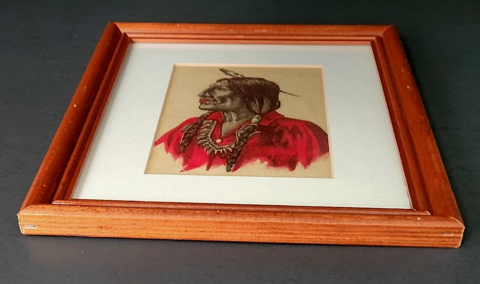 Sunkist Orange Advertisement Lithograph American Indian 2