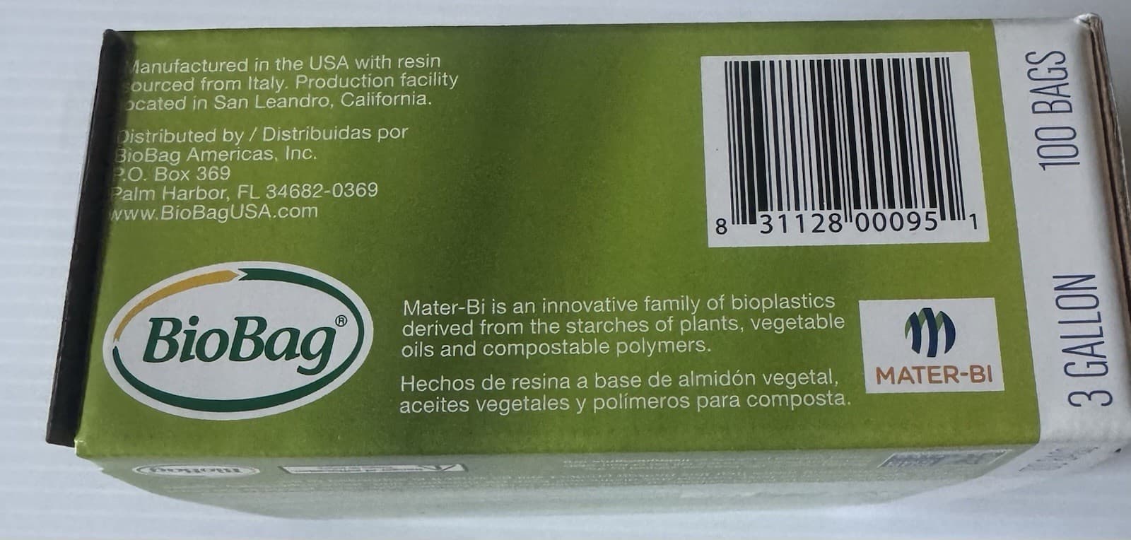 Bio Bag Compostable Small 3 Gallon Bags 100 Count by BioBag 3