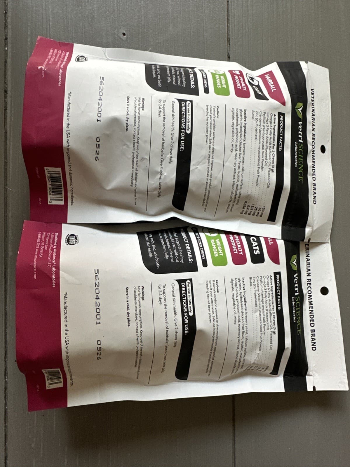 Vetriscience Hairball Chews For Cats 60 Chews *NEW/SEALED* 2-Pack 3