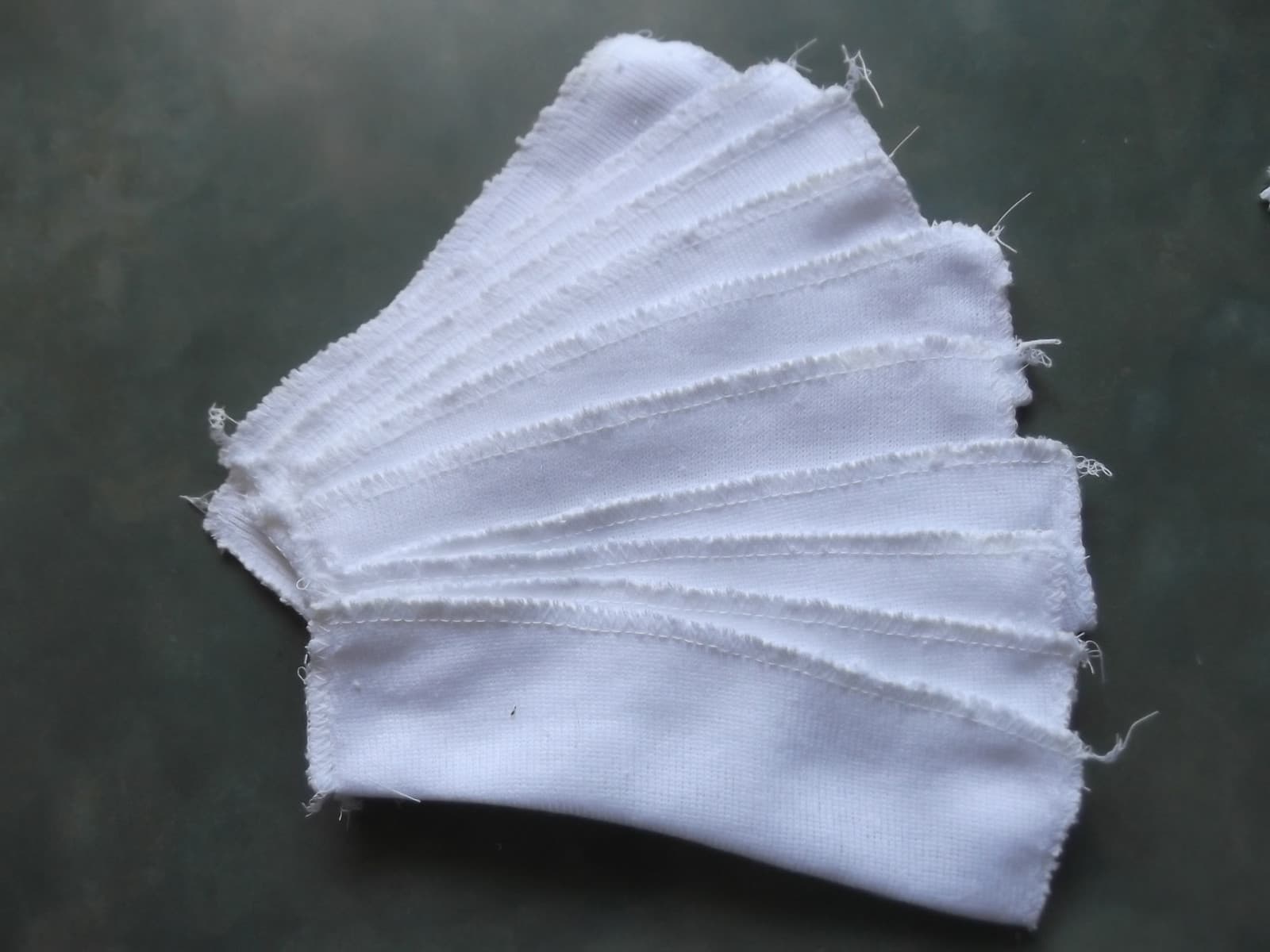 10 LG.WHITE COTTON FOLDING KNIFE SLEEVES-STORAGE-6" SOFT STORAGE POUCHES Colored