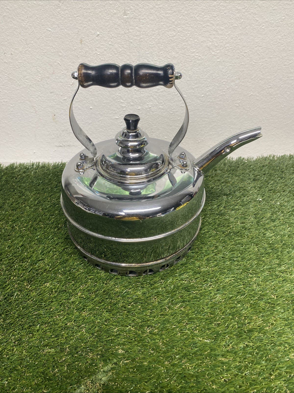 VTG The Simplex Patent Kettle Chromed Solid Copper Reg # 786743 England Whistles 6