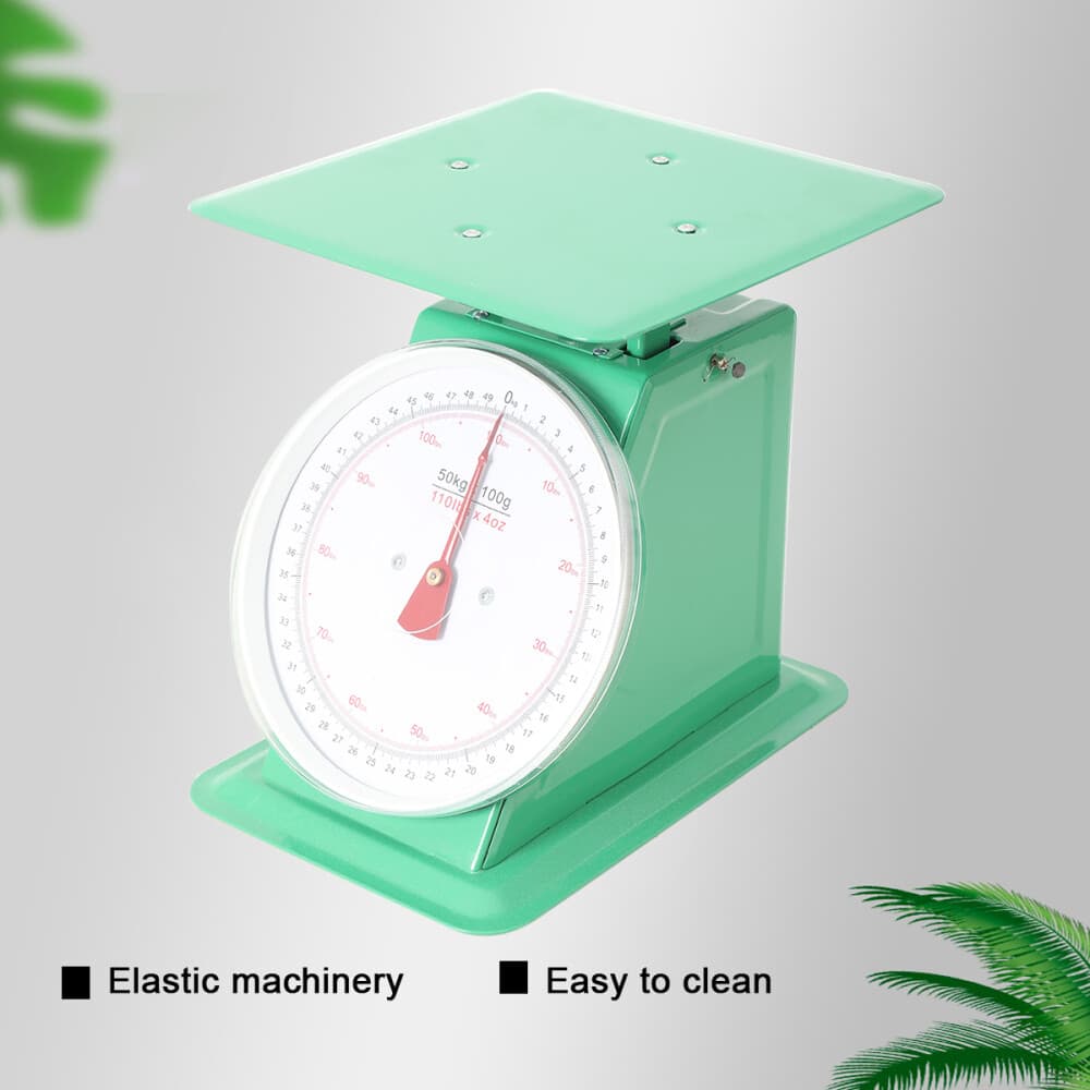 110LBS Heavy Duty Mechanical Weighing Scale Analog Food Scale Kitchen Industrial 4