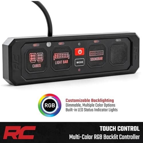  4-Gang RGB Backlit Switch Panel & Relay System - Universal Light & Off-Road  3