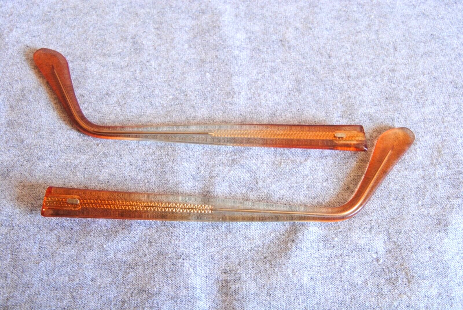 brad eyeglass temples pair brown grad 5-1/2