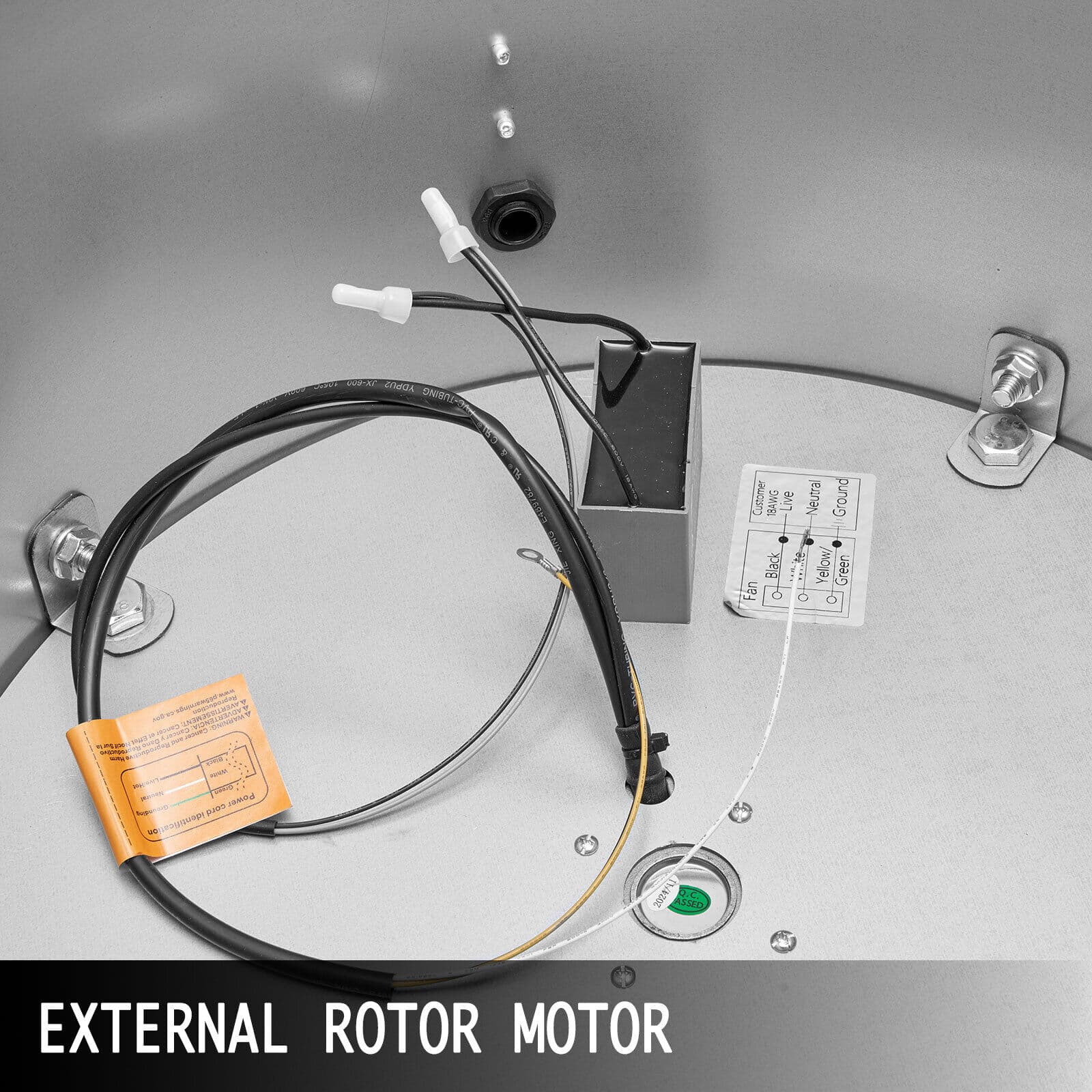 Restaurant Upblast Hood Roof Exhaust Fan 2400CFM Commercial 680 RPM Kitchen 250W 5