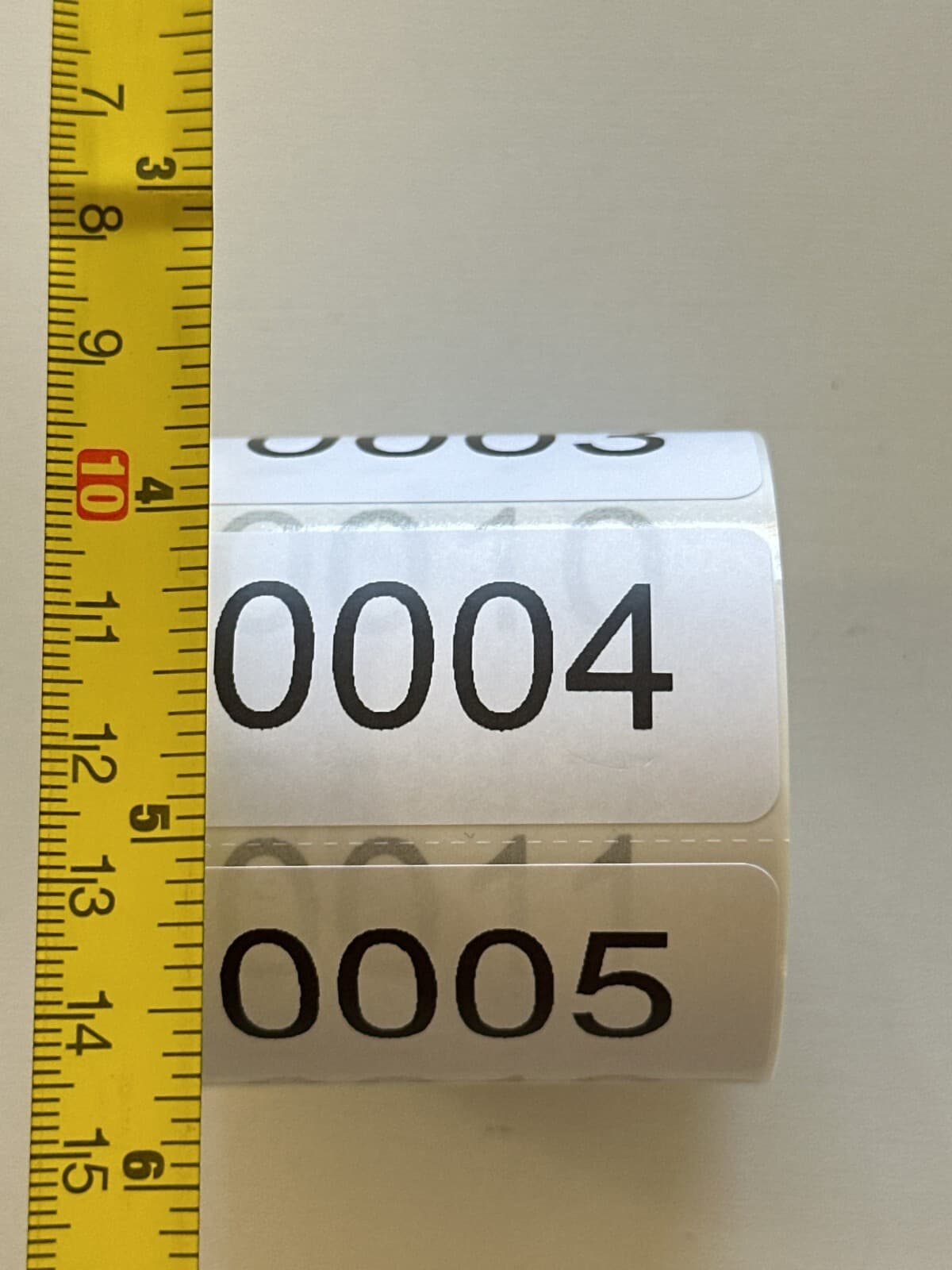 500 Labels Consecutive Number Inventory Stickers Labels 2" x 1" Customize 4
