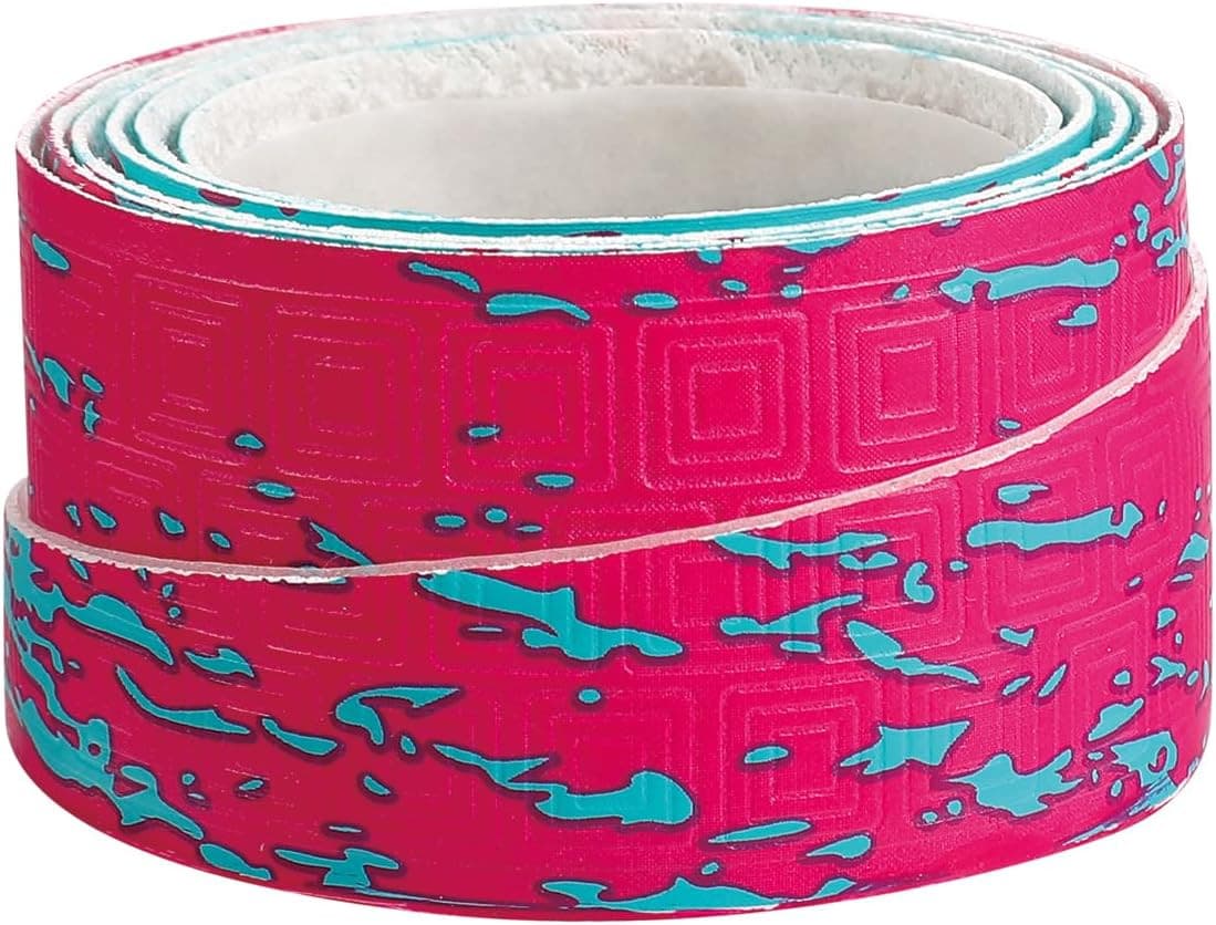 Cinta de agarre para bate de 1.1 mm texturizada con doble estampado de clave gri 2