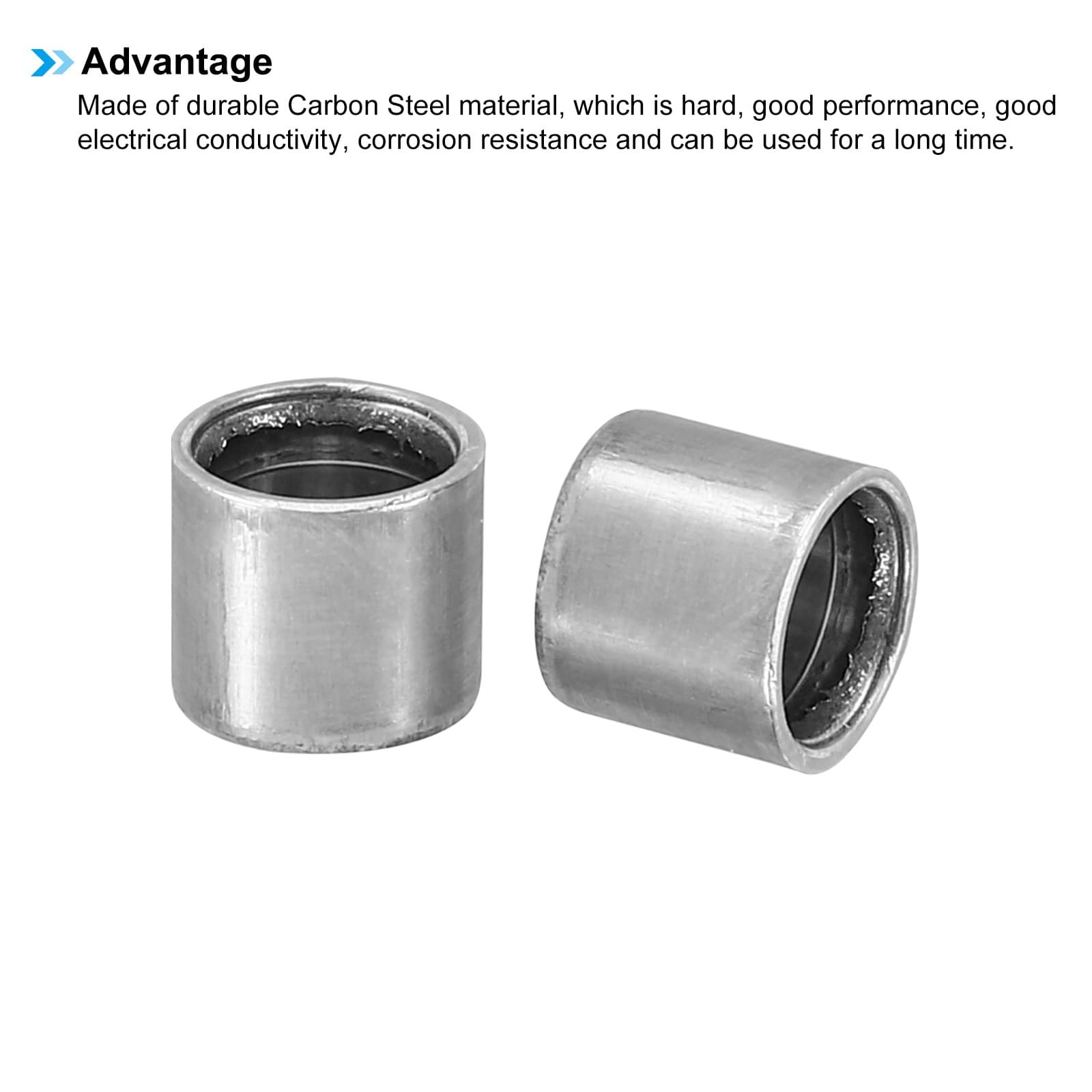 M6 Steel Spacers, 12 Pcs Metal Spacers Steel 6mm ID x 8mm OD x 8mm L 4