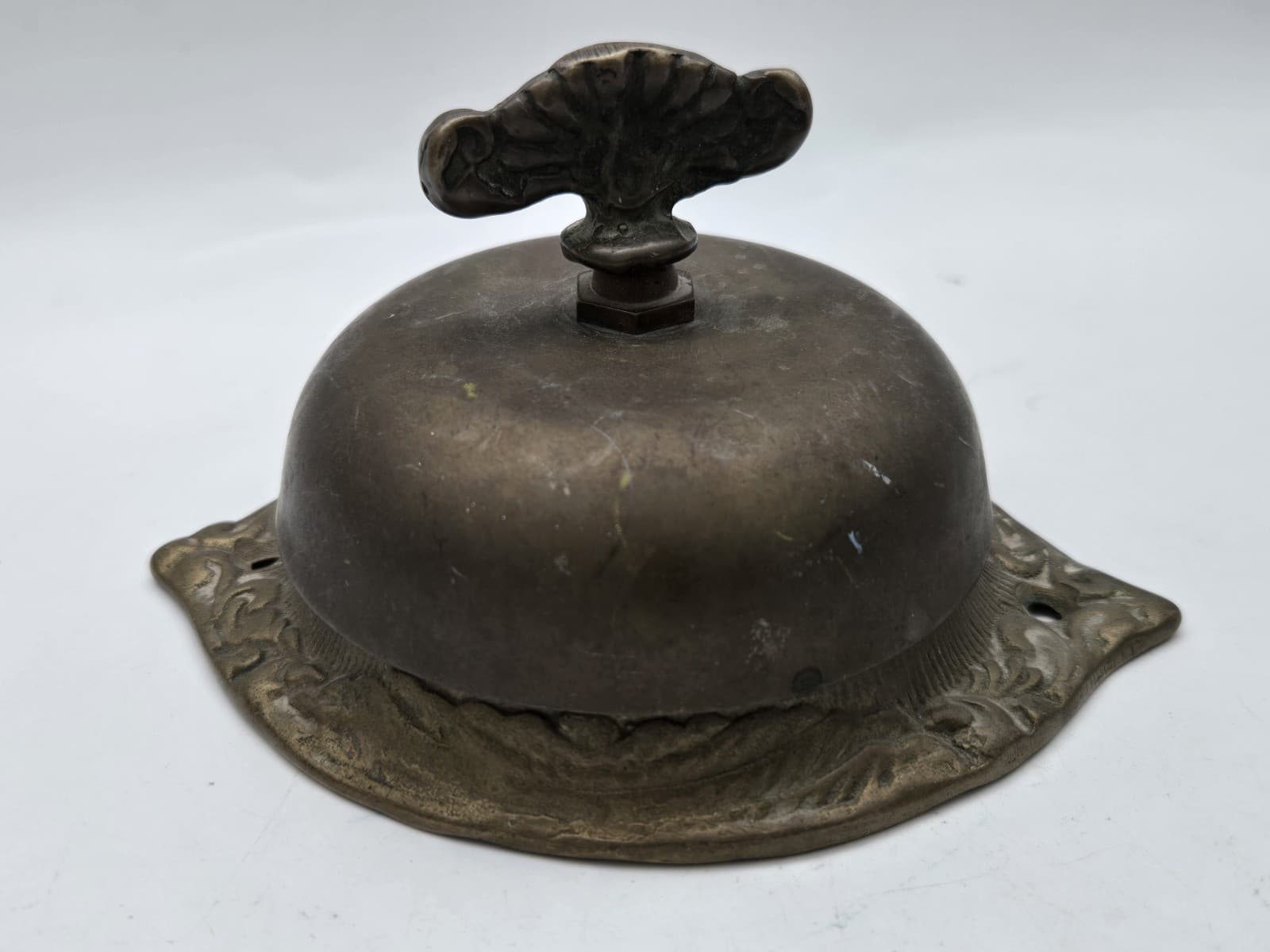 Victorian Style Mechanical Solid Brass Twist Door Bell Ringer Wall Mounted  2