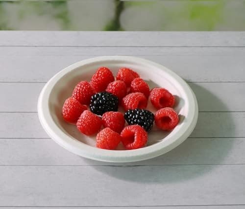 6 inch Small Compostable Dessert Plates,100 Count 3