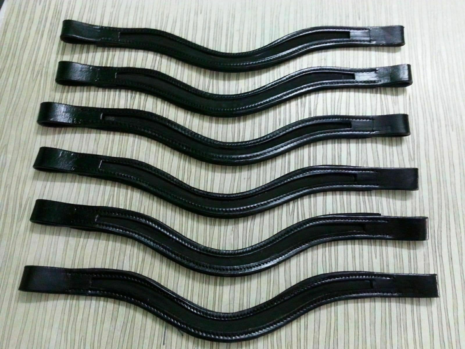 Set 6 x 1 Leather Empty Channel Bridle Brow-band All Sizes & Shape. 4
