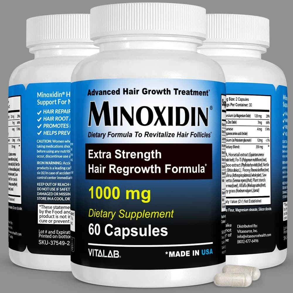 Minoxidin1000mg Natural Dietary Supplement For Women Men • Discounted Price 2