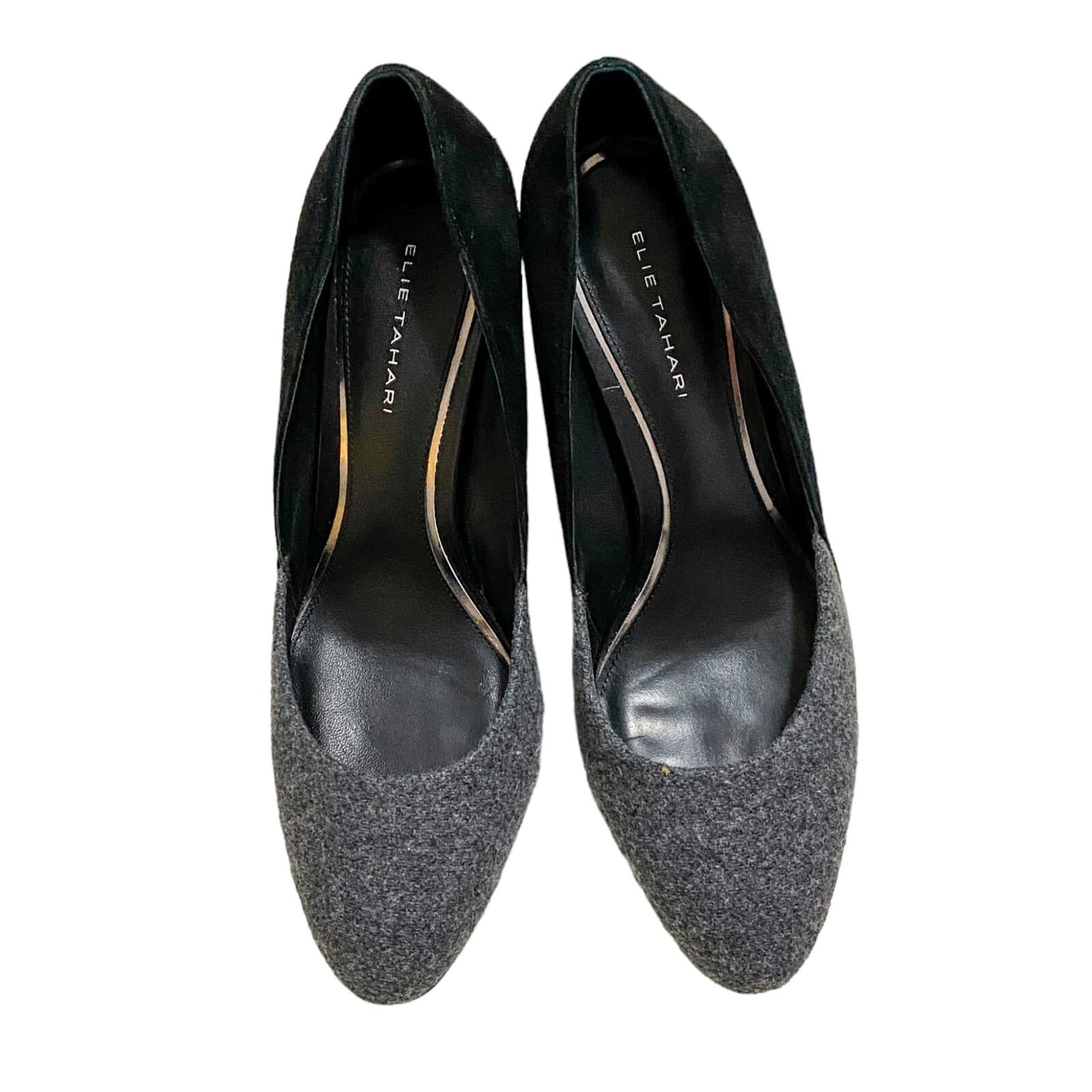 Elie Tahari Evon pumps with snake block heel, Size 38.5 EU 3