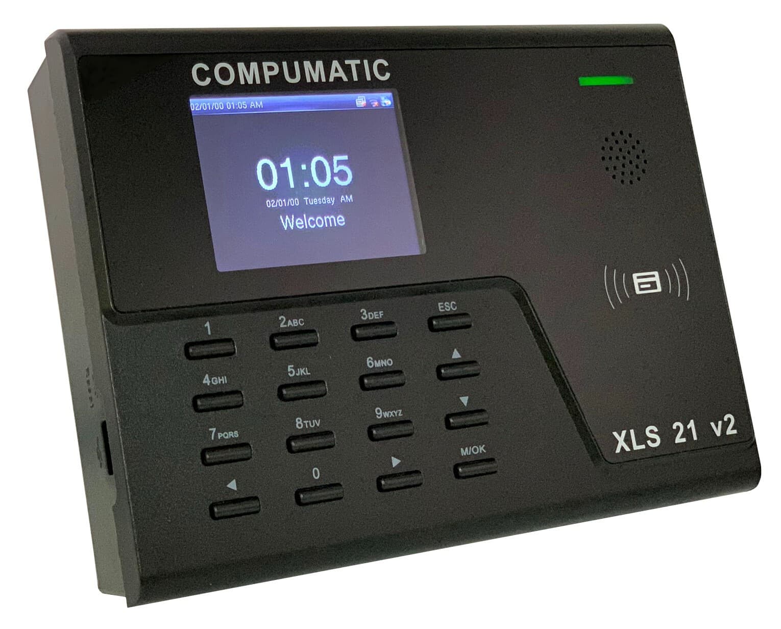 NEW Compumatic XLS 21 v2 PIN & RFID Prox Card Time Clock System w/ WiFi TCP/IP