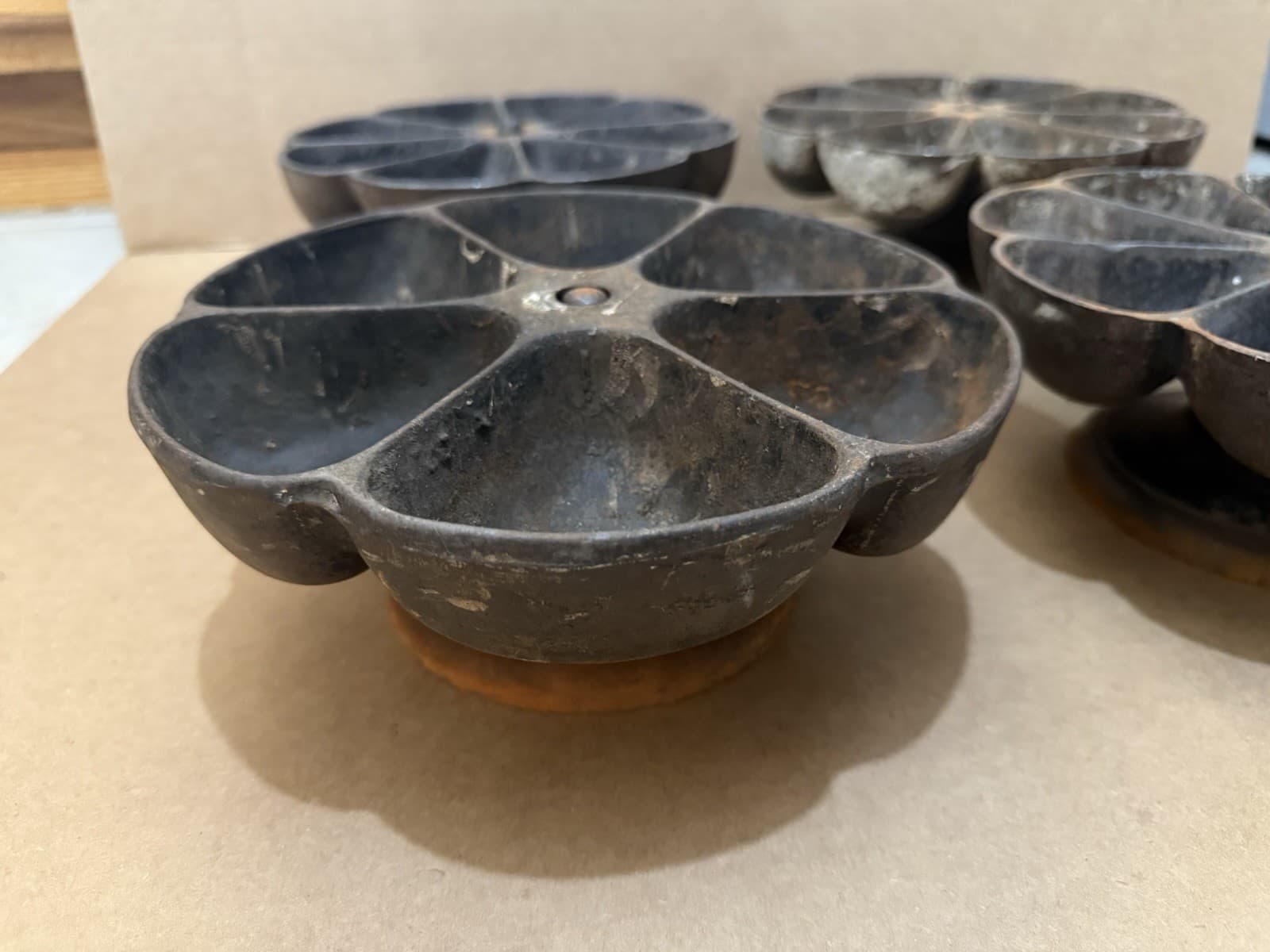 Vintage Star Nail Cup Rotating Caddy Shoe Cobbler Hardware Store Bin 5