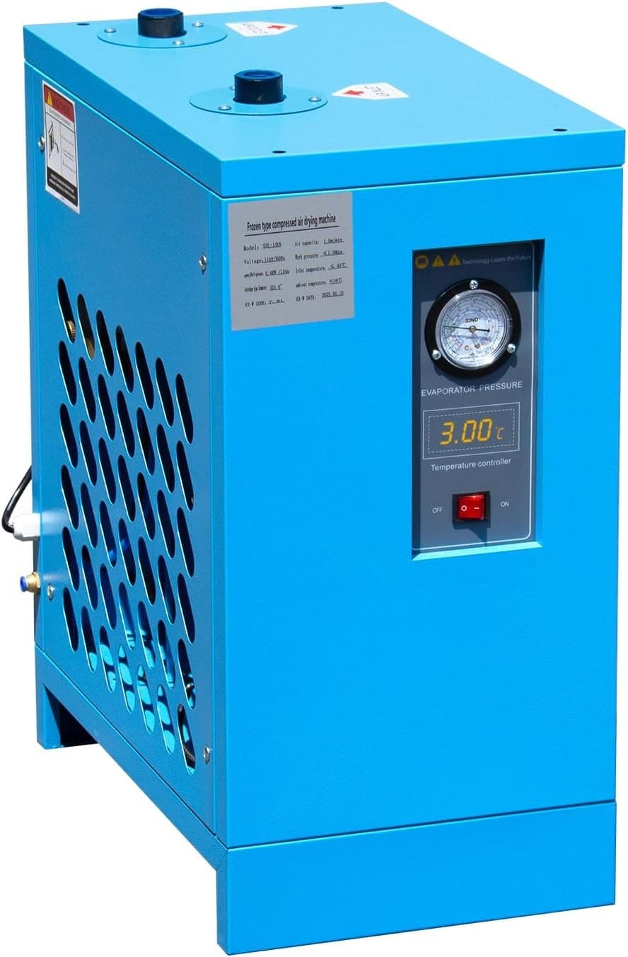 35CFM 110V Refrigerated Air Dryer with R134a Cooling System for Air Compressors