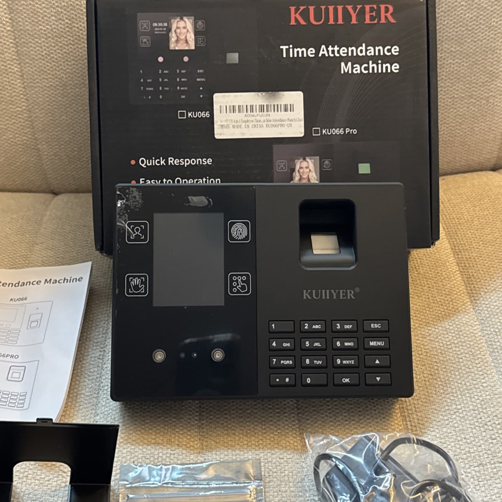 KUIIYER 4 in 1 Time Clocks for Employees Small Business Employee Clock in & Out 2