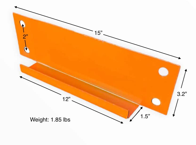Pack of 8 Pallet Racking 12" Spacers Orange Interlake Mecalux Teardrop Supports 2