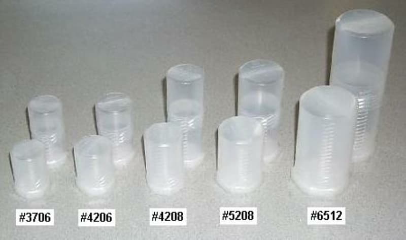 #4208-2 - Two Eyepiece Cases - 1.6" (42mm) ID, 3.2" to 5.0" Long - Bolt Style