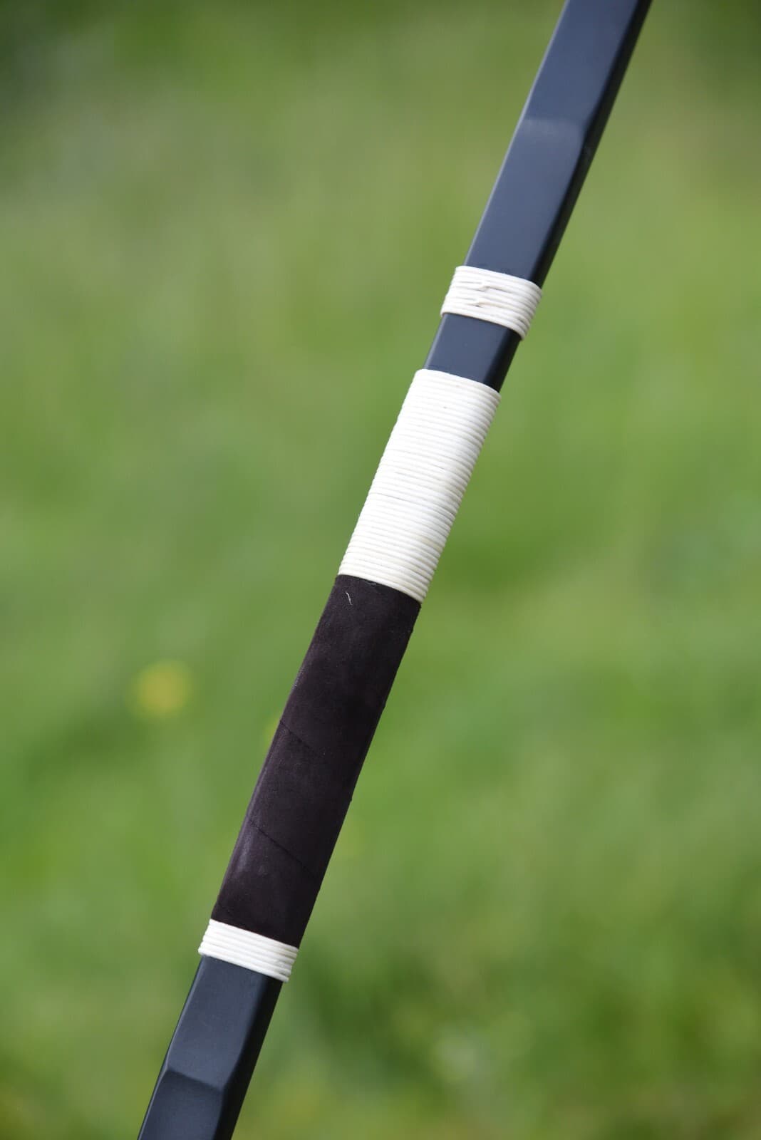 Hulf Yumi Bow 59", Kyudo Traditional Archery, Black Japanese Bow, Hankyu Bow 6