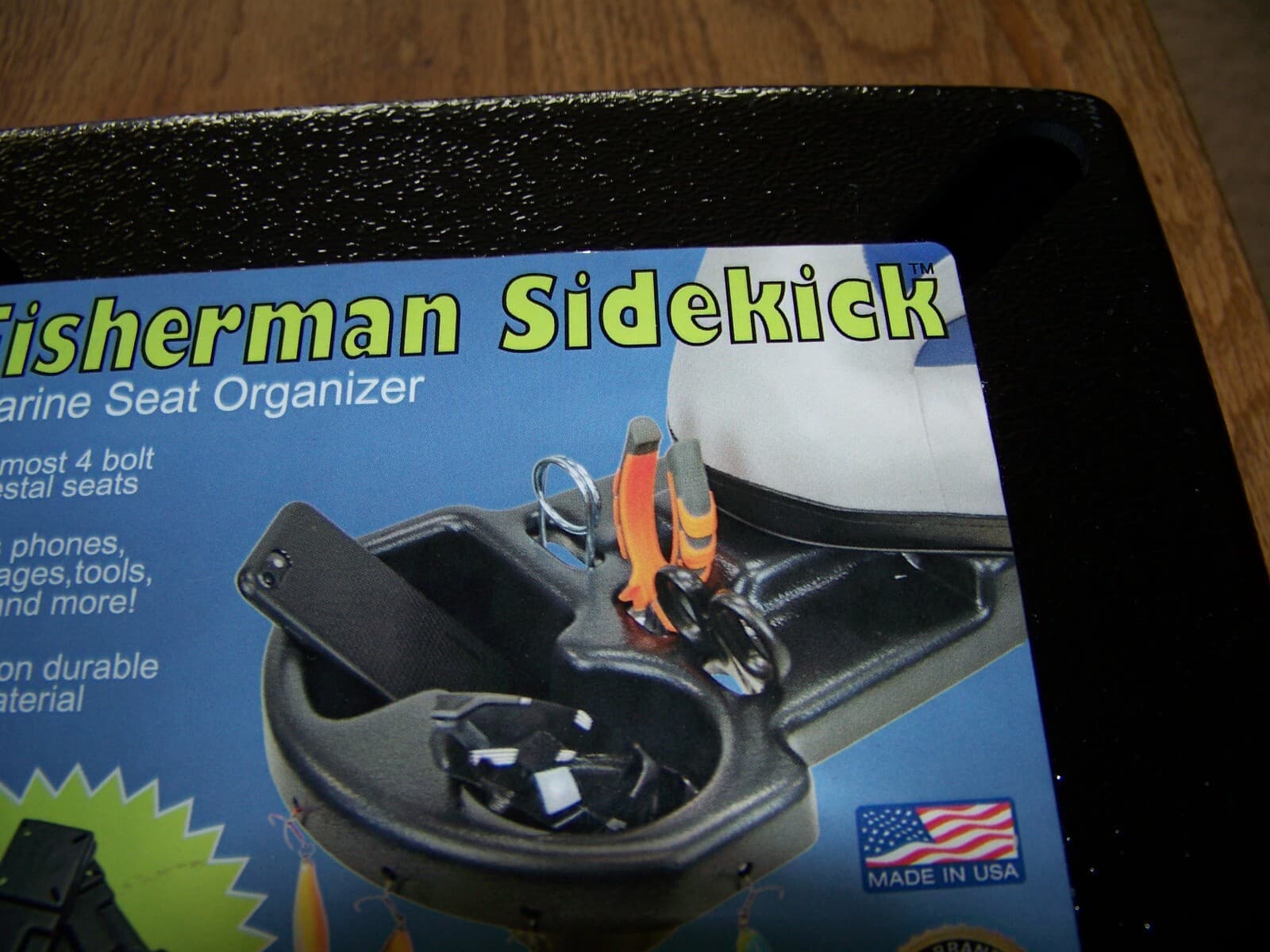 FISHERMAN SIDEKICK MARINE SEAT ORGANIZER FOR 4 BOLT PEDESTAL SEATS HOLDS A LOT! 4