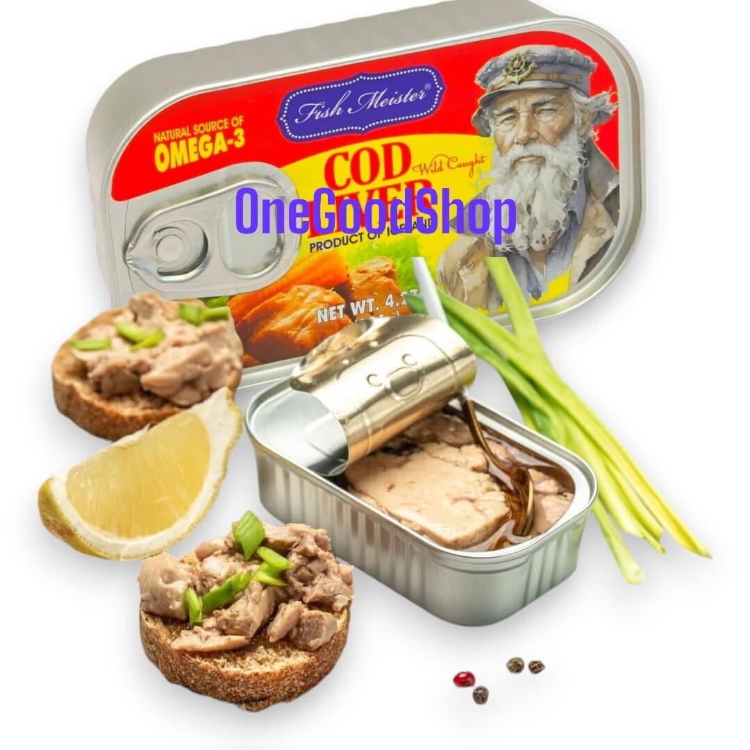 Fish Meister COD LIVER Canned in Oil - Wild Caught Cod Liver with Omega-3 Fatty 4