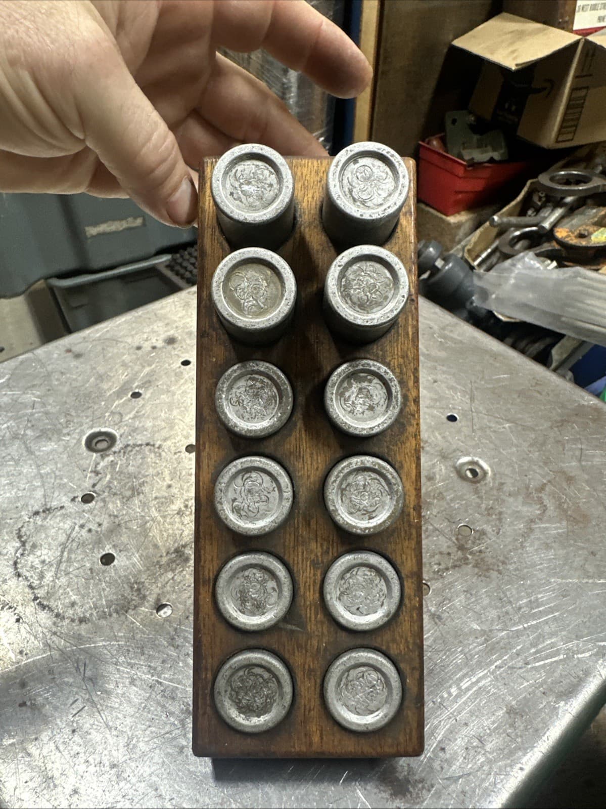 Moore Tools Aluminum Heel Rest Block Set of 12 for Jig Bore & Grinder Set Up 4